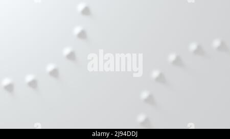 Sfondo bianco convesso in geometria anti-aliasing. 3d rendering Foto Stock