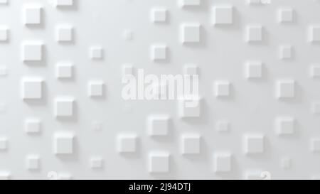 Sfondo bianco convesso in geometria anti-aliasing. 3d rendering Foto Stock