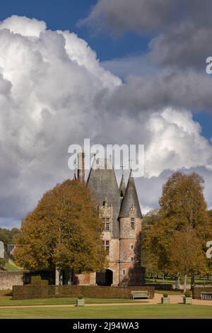Château de Carrouges, Orne, Normandia, Francia Foto Stock