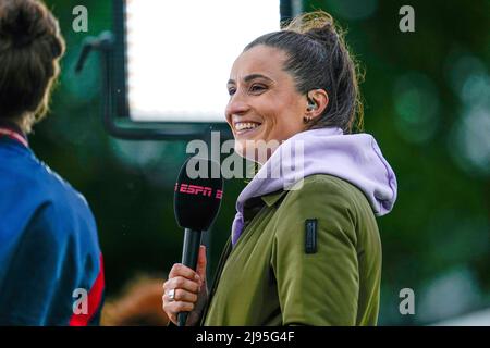 Amsterdam, Paesi Bassi. 20th maggio 2022. AMSTERDAM, PAESI BASSI - MAGGIO 20: Leonne Stentler prima della partita olandese pure Energie Eredivie Vrouwen tra Ajax e FC Twente allo Sportpark De Toekomst il 20 maggio 2022 ad Amsterdam, Paesi Bassi (Foto di Patrick Goosen/Orange Pictures) Credit: Orange Pics BV/Alamy Live News Foto Stock