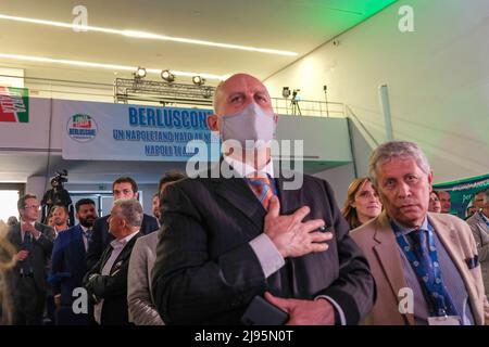 Napoli, Campania, Italia. 20th maggio 2022. 20/05/2022 Napoli, alla Mostra DÃOltremare di questa mattina la conferenza forza Italia ''l'Italia del futuro, la forza che unisce'' ha dato origine a molte personalità nazionali ed europee presenti e domani ci sarà la presenza del leader Silvio Berlusconi. (Credit Image: © Fabio Sasso/ZUMA Press Wire) Credit: ZUMA Press, Inc./Alamy Live News Foto Stock