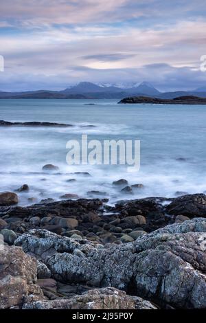Un Teallach del Mellon Udrigle, Wester Ross, Scozia, Regno Unito Foto Stock