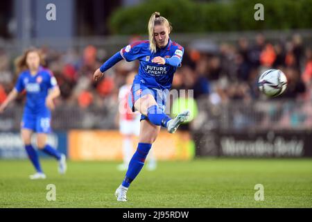 Amsterdam, Paesi Bassi. 20th maggio 2022. Amsterdam - Kim Everaerts della FC Twente durante la partita femminile olandese Erevisione tra Ajax e la FC Twente presso il complesso sportivo De Toekomst il 20 maggio 2022 ad Amsterdam, Paesi Bassi. ANP OLAF KRAAK Credit: ANP/Alamy Live News Foto Stock