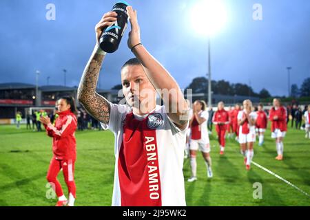 Amsterdam, Paesi Bassi. 20th maggio 2022. Amsterdam - Sherida Spitse di Ajax ha deluso durante la partita femminile olandese Erevisione tra Ajax e FC Twente al complesso sportivo De Toekomst il 20 maggio 2022 ad Amsterdam, Paesi Bassi. ANP OLAF KRAAK Credit: ANP/Alamy Live News Foto Stock