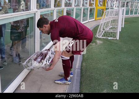 Torino, Italia. 20th maggio 2022. Foto Spada/LaPresse 20 Maggio 2022 - Torino Italia Sport, Calcio Torino vs Roma - Campionato italiano di calcio Serie A TIM 2021/2022 - Stadio olimpico nella foto: Andrea Belotti (Torino FC); Foto Spada/LaProse 20 Maggio , 2022 - Torino ,Italia Sport, Calcio Torino vs Roma - - Campionato Italiano Serie A Calcio 2021/2022 - Stadio olimpico nella foto: Andrea Belotti (Torino FC); Credit: PRESSINPHOTO SPORTS AGENCY/Alamy Live News Foto Stock