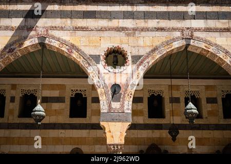 Damasco, Siria - Maggio 2022: All'interno del monumento storico e museo, Palazzo al Azem di Damasco, Siria Foto Stock