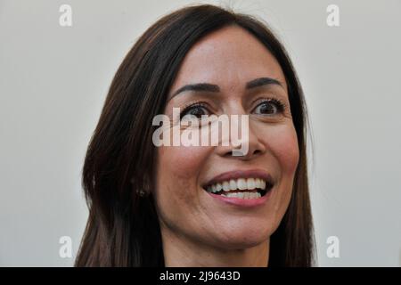 Napoli, Italia. 20th maggio 2022. Mara Carfagna Ministro per l'Italia Meridionale, durante l'evento del partito forza Italia "l'Italia del futuro, la forza di Unione" che si è tenuto al Palacongressi della Mostra d'Oltremare di Napoli. Napoli, Italia, 0 maggio 2022. (Foto di Vincenzo Izzo/Sipa USA) Credit: Sipa USA/Alamy Live News Foto Stock