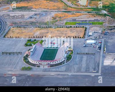 Vista aerea del Sam Boyd Stadium in Nevada Foto Stock