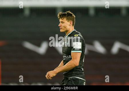 Huddersfield, Regno Unito. 20th maggio 2022. Innes Senior of Huddersfield durante la partita della Super League tra Huddersfield Giants e Tolosa al John Smiths Stadium di Huddersfield, Inghilterra, il 20 maggio 2022. Foto di Simon Hall. Solo per uso editoriale, licenza richiesta per uso commerciale. Nessun utilizzo nelle scommesse, nei giochi o nelle pubblicazioni di un singolo club/campionato/giocatore. Credit: UK Sports Pics Ltd/Alamy Live News Foto Stock