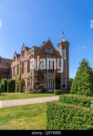 Bella Charlecote House & Gardens a Charlecote Park, Warwickshire. Foto Stock