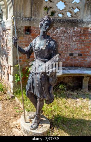 Bella Charlecote House & Gardens a Charlecote Park, Warwickshire. Foto Stock