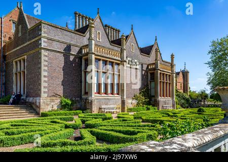 Bella Charlecote House & Gardens a Charlecote Park, Warwickshire. Foto Stock