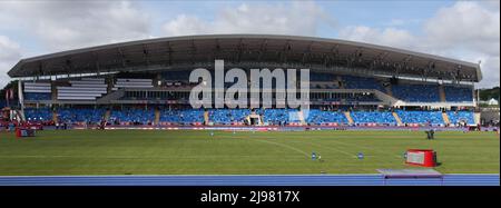 Birmingham, Regno Unito. 21st maggio 2022. 21st maggio 2022 ; Alexander Stadium, Birmingham, Midlands, Inghilterra; M&#xfc;ller Birmingham Diamond League Athletics: L'impressionante nuovo stand all'Alexander Stadium Credit: Action Plus Sports Images/Alamy Live News Foto Stock