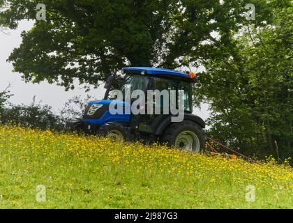 Campi di topping in Devon Foto Stock