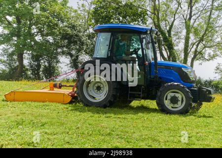 Campi di topping in Devon Foto Stock