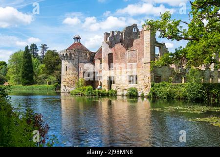 Scotney Old Castle, Lamberhurst, Kent, Regno Unito Foto Stock