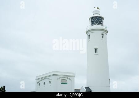 Hurst Point Lighthouse Foto Stock