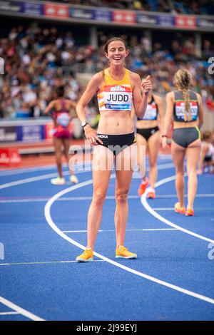 21-MAY-2022 Jessica Judd è visto al Women 5000m al Muller Birmingham Diamond League Alexander Stadium, Perry Barr, Birmingham Credit: PATRICK ANTHONISZ/Alamy Live News Foto Stock