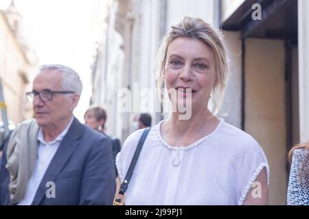 21 maggio 2022, Roma, RM, Italia: Regista italiano Marco Bellocchio e attrice italiana Margherita Acquista fuori quattro Fontane cinema a Roma, prima della presentazione del film ''Esterno Notte' (Credit Image: © Matteo Nardone/Pacific Press via ZUMA Press Wire) Foto Stock