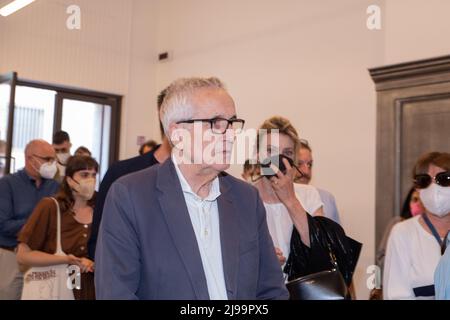 21 maggio 2022, Roma, RM, Italia: Il regista italiano Marco Bellocchio al cinema quattro Fontane di Roma, prima della presentazione del film ''Esterno Notte' (Credit Image: © Matteo Nardone/Pacific Press via ZUMA Press Wire) Foto Stock