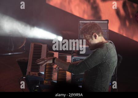 Belfast, Regno Unito. 21st maggio 2022. 21st maggio 2022 Gary Numan ha suonato presso l'Ulster Hall di Belfast come parte dell'Intruder Tour Credit: Bonzo/Alamy Live News Foto Stock