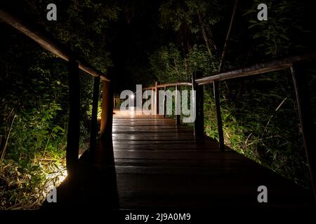 Passerella nel Grand Palladium Colonial Resort, Riviera Maya, Messico Foto Stock
