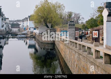 Canal in Suzhou, Jiangsu fornire, Cina Foto Stock