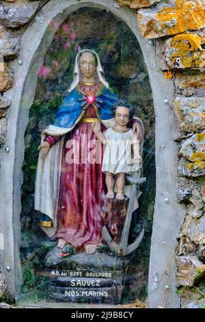 Francia, Morbihan, Golfo di Morbihan, Isola d'Arz, punto Brouel Foto Stock