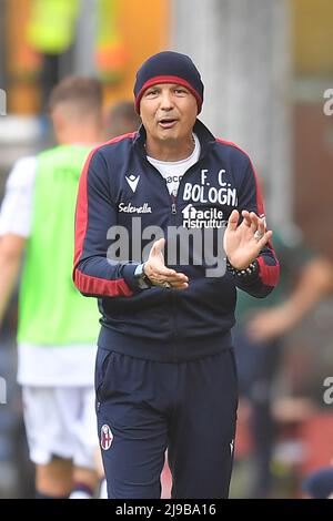 Foto Tano Pecoraro/LaPresse 21 Maggio 2022 - Genova, Italia Sport, CalcioGenoa vs Bologna - Campionato italiano di calcio Serie A TIM 2021/2022 - Stadio Luigi Ferrarisnella foto: MihajlovicPhoto Tano Pecoraro/LaPresse 21 maggio 2022 - Genova, Italia Sport, Calcio Genova vs Bologna - Campionato Italiano Serie A 2021/2022 - Luigi Ferraris StadiumIn la foto: mihajlovic Foto Stock