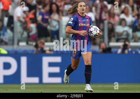 Stadio Allianz, Torino, Italia, 21 maggio 2022, Alexia Putellas (FC Barcelona) festeggia dopo aver segnato il primo goal della partita durante la finale della UEFA Women's Champions League - UEFA Champions League Women Football match Foto Stock