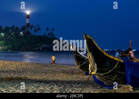 Spiaggia di Kovalam. Foto Stock