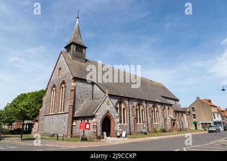 St Peter's Parish Church a Sheringham North Norfolk, Regno Unito. Una chiesa relativamente nuova costruita in epoca vittoriana Foto Stock