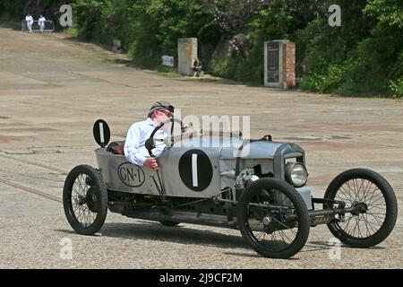 GN Akela 200 (1922), Centenario della velocità, 17 maggio 2022, Brooklands Museum, Weybridge, Surrey, Inghilterra, Gran Bretagna, Regno Unito, Europa Foto Stock