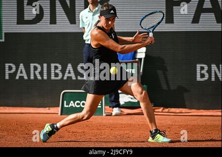 Clara BUREL di Francia durante il giorno uno di Roland-Garros 2022, French Open 2022, torneo di tennis Grand Slam il 22 maggio 2022 allo stadio Roland-Garros di Parigi, Francia - Foto Matthieu Mirville / DPPI Foto Stock