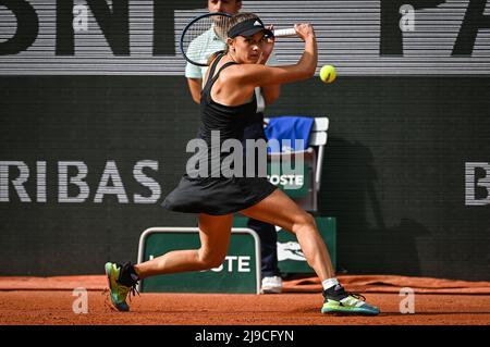 Clara BUREL di Francia durante il giorno uno di Roland-Garros 2022, French Open 2022, torneo di tennis Grand Slam il 22 maggio 2022 allo stadio Roland-Garros di Parigi, Francia - Foto Matthieu Mirville / DPPI Foto Stock