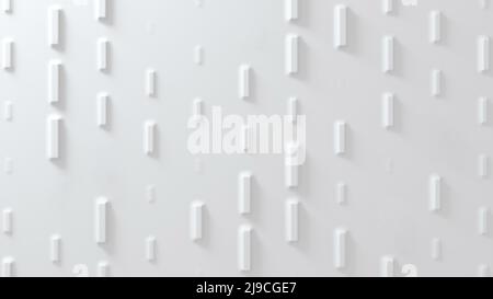 Sfondo bianco convesso in geometria anti-aliasing. 3d rendering Foto Stock