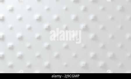 Sfondo bianco convesso in geometria anti-aliasing. 3d rendering Foto Stock