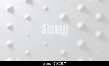 Sfondo bianco convesso in geometria anti-aliasing. 3d rendering Foto Stock