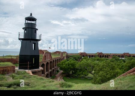 Fort Jefferson si trova nel parco nazionale di Dry Tortugas in Florida Foto Stock