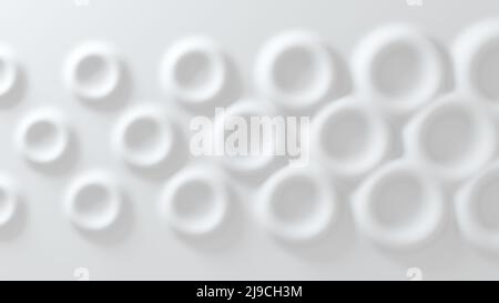 Sfondo bianco convesso in geometria anti-aliasing. 3d rendering Foto Stock