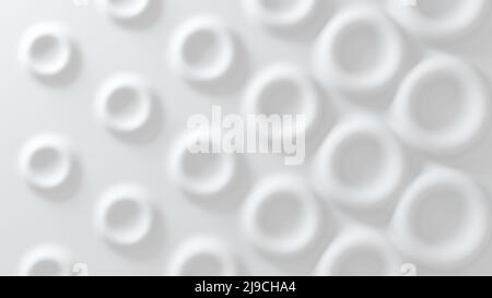 Sfondo bianco convesso in geometria anti-aliasing. 3d rendering Foto Stock