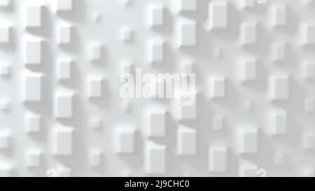 Sfondo bianco convesso in geometria anti-aliasing. 3d rendering Foto Stock