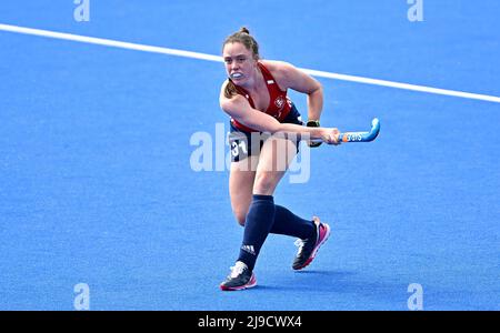 Stratford, Regno Unito. 22nd maggio 2022. Inghilterra V China Womens FIH Pro League. Centro di hockey Lee Valley. Stratford. Grace Balsdon (Inghilterra) durante l'Inghilterra V China Womens FIH Pro League hockey match. Credit: Sport in immagini/Alamy Live News Foto Stock