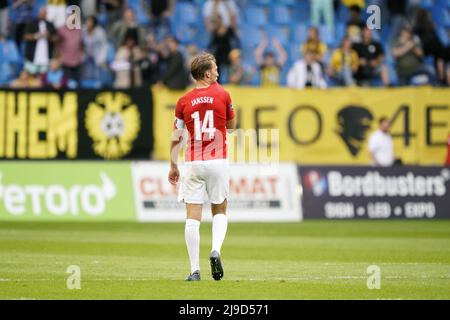 ARNHEM - (lr) Willem Janssen del FC Utrecht dopo la partita olandese dei play-off Erevisione tra Vitesse e il FC Utrecht al Gelredome il 22 maggio 2022 ad Arnhem, Paesi Bassi. ANP ROY LAZET Foto Stock