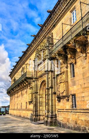 Hostal dos Reis Catolicos a Santiago de Compostela, Spagna Foto Stock