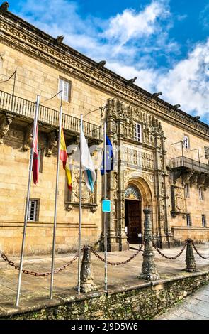 Hostal dos Reis Catolicos a Santiago de Compostela, Spagna Foto Stock