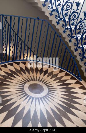 Scala tulipana in Queen's House, Greenwich, Londra, Inghilterra, Regno Unito Foto Stock