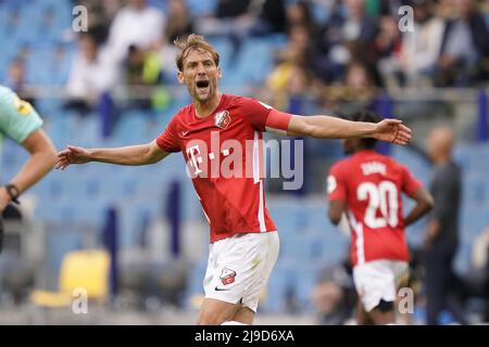 ARNHEM - (lr) Willem Janssen del FC Utrecht durante la partita olandese dei play-off di Eredisie tra Vitesse e il FC Utrecht al Gelredome il 22 maggio 2022 ad Arnhem, Paesi Bassi. ANP ROY LAZET Foto Stock