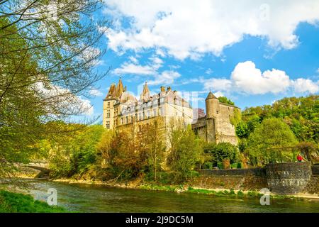 Durbuy Castello in Vallonia regione del Belgio Foto Stock