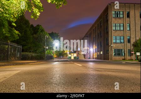 Edifici dell'Università di Nottingham di notte Foto Stock